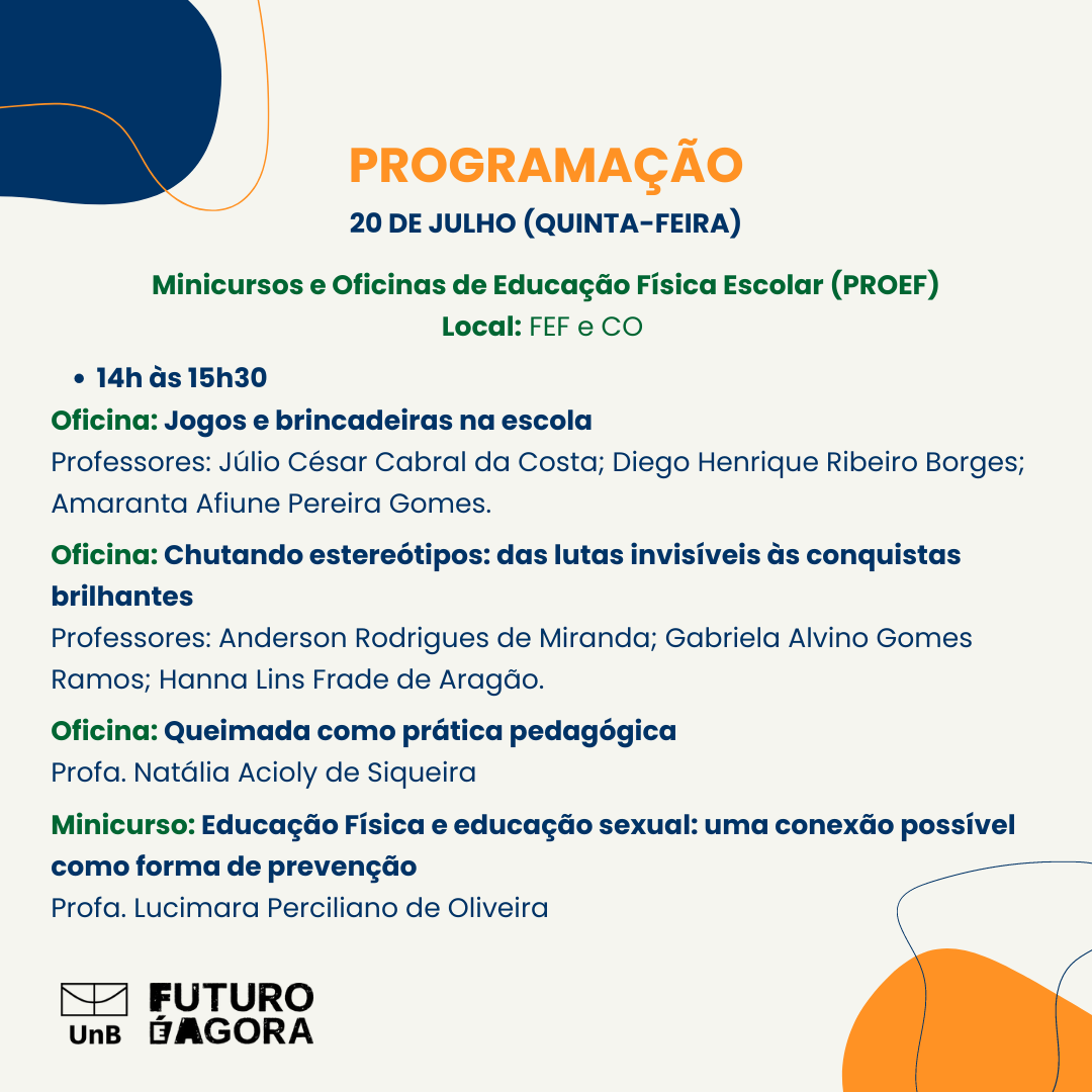 Oficina educação física os jogos e as brincadeiras